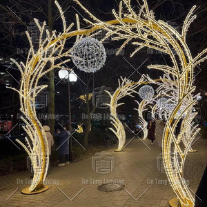 Giant LED Christmas Ornament Tunnel Motif <b>Light</b> Outdoor Holiday Display Decoration - Product Image 6