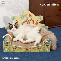 Griffoir pour chat multi-niveaux en forme de dragon impérial mignon avec escalier en carton – Vente en gros