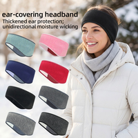 Bandeau polaire chauffe-oreilles épais pour homme, idéal pour l'hiver, la moto et le ski, avec logo Earwarmer, pour la protection contre le froid