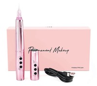 Stylo de maquillage permanent sans fil S-Liner Styler Black PMU TP 006, idéal pour le microblading des sourcils et les travaux PMU.