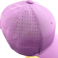Casquette de baseball 6 panneaux en polyester Oxford 100 % respirante, imperméable, avec impression en relief en caoutchouc, style sportif et formel, pour toutes les saisons – Vente en gros