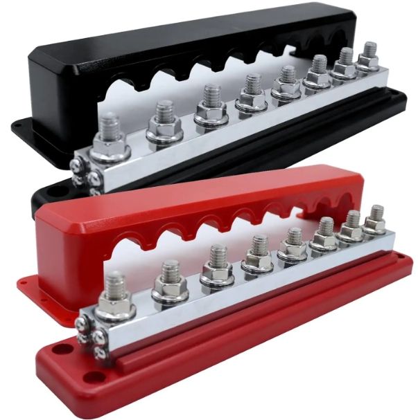 60A Power Distribution Block, Car Audio Splitter With Copper