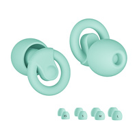 Bouchons d'oreilles en silicone avec logo personnalisé EN352 23dB SNR, réutilisables, pour dormir sur le côté, voyager, moto, protection auditive