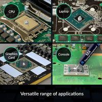 Pasta Térmica de Grasa Conductora para CPU GPU y Procesadores, Disipador de Calor y Luces LED: Compuesto Térmico Gris de 4.2g, 4g, 8g