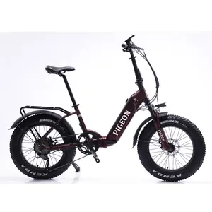 Bicicleta eléctrica de buena calidad 20 "4,0 neumático gordo Pedelec 48V 350W E-bikes plegables con certificado CE UL