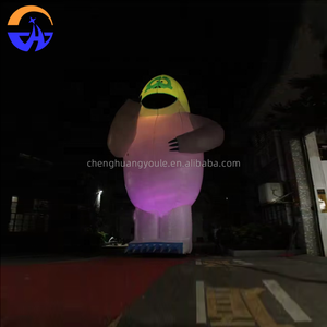 Nouveau Monstre des Neiges Gonflable Géant à Thème Dessin Animé Multicolore avec Lumières LED et Ventilateur Intégré pour Extérieur AC - Product Image 5