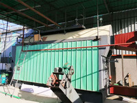 Chauffe-fluide thermique industriel / Chaudière à huile thermique Pièce de chaudière à huile usagée Chaudière à vapeur 1000 kg 2 tonnes