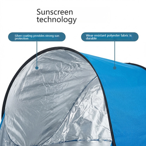 Tenda Pop-up da Esterno per Una Persona, Protezione Solare, Portatile, Montaggio Istantaneo, per Spiaggia e Campeggio, Automatica, Pieghevole, Leggera - Product Image 3