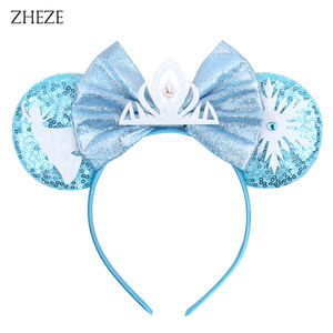 إكسسوارات شعر شعبية للحفلات التنكرية بتصميم شخصيات كرتونية مثل الملكة ورجل الثلج وندفة الثلج والفيونكة والآذان الفأرية للنساء - Product Image 2