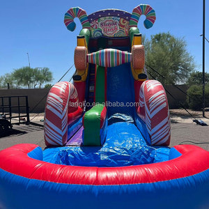 Château gonflable aquatique commercial en PVC <span class=keywords><strong>avec</strong></span> toboggan et <span class=keywords><strong>piscine</strong></span> pour fêtes <span class=keywords><strong>d</strong></span>'enfants - Product Image 2