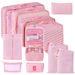 Sac de Voyage en Tissu pour Articles de Toilette, Organisateur Pliable Portable, Sacs de Rangement, Cubes d'Emballage pour Valise, Étuis de Rangement en Gros - Product Image 2