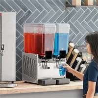 Vente flash : Distributeur de boissons rotatif à trois réservoirs pour la restauration, machine à jus commerciale