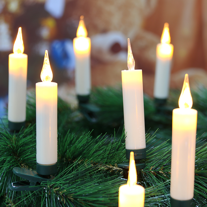 Decorações de natal sem chama e led velas para decoração casamento e férias