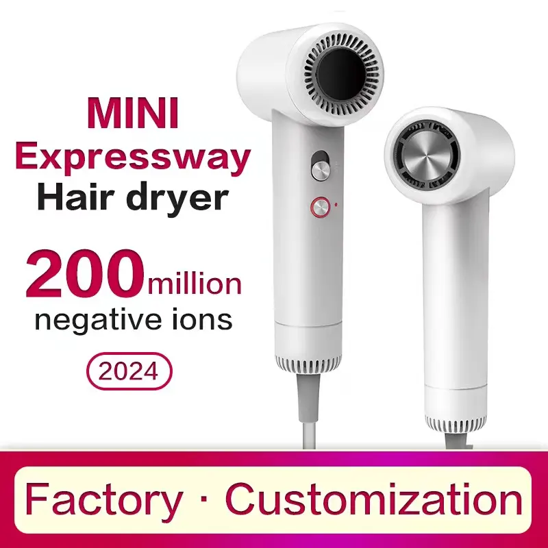 Factory Customization MIINI hair dryer 200 million negative ions 2024 newest compact travel portable high-speed mini hairdryer