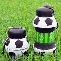 Bouteilles d'eau pliables en silicone pour le golf, le football, le basketball et le tennis, 18,5 oz (550 ml)