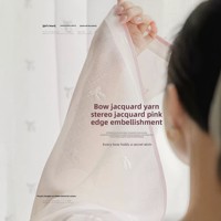Rideaux transparents brodés couleur crème, légers et parfaits pour la chambre, le salon, le balcon ; Luxe discret