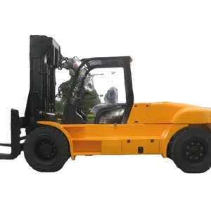 China Supplier FD120 12 Ton Diesel Forklift Used Forklifts for Food Shop & Advertising Company Hot Sale forklifts