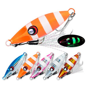 Big Jig Fishing Lure pesi 10g-60g Jigs <span class=keywords><strong>pesca</strong></span> <span class=keywords><strong>esche</strong></span> di acqua salata in metallo Bass Jig Isca artificiale pesce finto Glitter olografico - Product Image 1