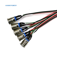 Kawat Sakelar Tombol PC Logam Kustom M12 dengan Sakelar Atur Ulang LED Kabel Daya Casing Komputer
