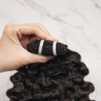 Extensiones de Cabello Humano Rizado Birmano Sin Procesar con Cutícula Alineada, de 14-30 Pulgadas, para Venta al Por Mayor