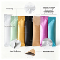 Sachet d'emballage personnalisé à soufflet latéral, petit format, pour poudre de café, thé en stick, supplément de collagène et de protéines