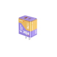 Chargeur mural rapide Gan 35W Type C intelligent portable pour iPhone 16