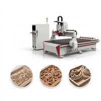 Mesin Router CNC ATC 1325 untuk Pembuatan Furnitur Kayu Harga Terjangkau, Mesin Pengukir Kayu untuk Pemotongan Kayu MDF dan Akrilik