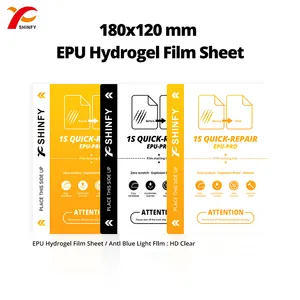 Película EPU de hidrogel de calidad de fábrica, película protectora de pantalla de teléfono móvil completamente automática personalizada, película protectora delantera y trasera