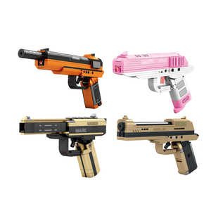 Assemblaggio educativo per bambini <span class=keywords><strong>3</strong></span> in 1 blocchi da costruzione di assemblaggio di giocattoli pistola blocchi modello di pistole ragazzo Puzzle pistola giocattolo per bambini - Product Image 1