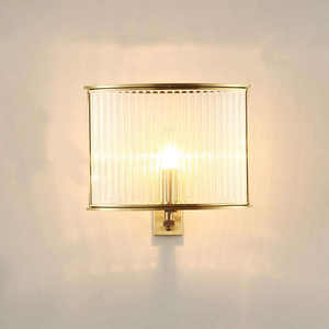 Hot Sale Bedroom Decoration Gold Sconces Background Living Room Led Glass Shade Wall Lamp for Bedside - Product Image 4