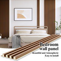 Panneau mural WPC massif à 4 rails, étanche, pour fond mural, grille décorative en relief, panneau mural encastré, revêtement mural décoratif de qualité export