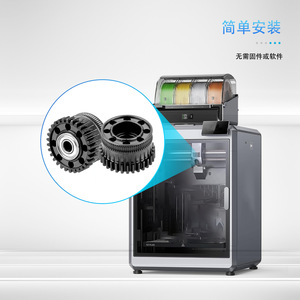 Lin'ao 3D K2 Plus – Kit d'engrenages d'extrudeur entièrement en métal, en acier trempé, double engrenage, pour accessoires d'imprimante 3D Creality - Product Image 1