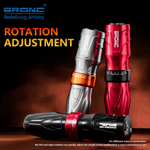 Máquina <span class=keywords><strong>de</strong></span> Tatuar Bronc <span class=keywords><strong>NINJA</strong></span> para Motor <span class=keywords><strong>de</strong></span> Aleación <span class=keywords><strong>de</strong></span> Aluminio, 11000 rpm, Batería <span class=keywords><strong>de</strong></span> Alta Capacidad <span class=keywords><strong>de</strong></span> 2100 mAh, Inalámbrica, Carrera Ajustable - Product Image 2