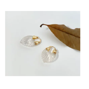 ต่างหูอะคริลิคทรงตัวยูคลาสสิกทันสมัย ชุบทอง 14K ดีไซน์เรขาคณิต สำหรับผู้หญิงและเด็กผู้หญิงที่รักแฟชั่น - Product Image 4