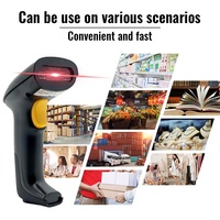 Lector de Códigos de Barras 1D y 2D con Escaneo CMOS Serie JR-710, Escáner de Códigos QR USB Inalámbrico y con Cable para Uso en Inventario