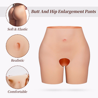 Panty shaper silikon alami high waist, pengangkat bokong, kontrol pinggul dan bokong yang lembut dan kuat, dengan bantalan bokong, untuk dewasa, kancing depan, khusus wanita Afrika.