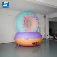 Ballon gonflable géant pour pain donut Décoration alimentaire gonflable pour dessert Décoration publicitaire de gâteau gonflable