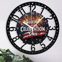 Horloge ronde en fer de 25 cm au design nordique avec cadran simple et silencieux