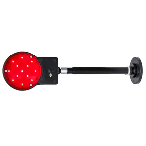 Feux de signalisation ferroviaire clignotants, affichage LED rouge, cadre en acier, IP65, alimentation externe, produit d'avertissement de circulation - Product Image 4