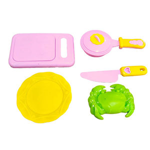 Kids <b>Kitchen</b> Toy Set with Pot Cutting Board Knife and Toy Food Pretend <b>Play</b> Set - Product Image 1