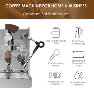 เครื่องชงกาแฟแบบมืออาชีพ Rocket Espresso รุ่นคลาสสิค E61 แบบปรับแต่งได้ พร้อมปั๊มสั่นสะเทือน 15 บาร์ สำหรับร้านกาแฟ - Product Image 5