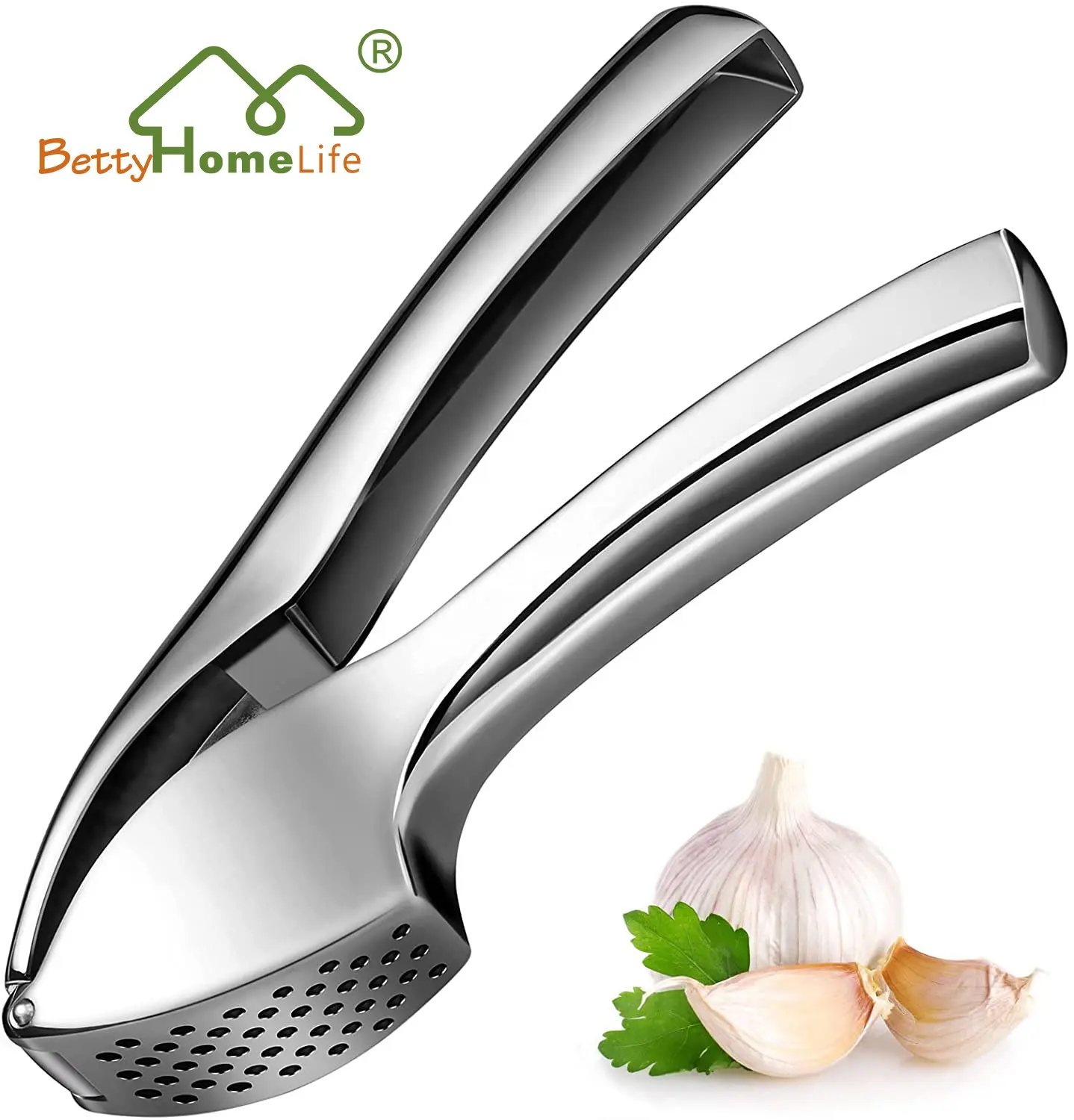 Garlic Mincer Crusher Rustproof Ginger Easy Clean Ginger Garlic Press Design for Extracts More Garlic Paste Per Clove