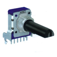 Potentiomètre rotatif 500k 1100f-10k avec bouton bicolore