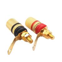 Bornes de connexion pour amplificateur plaqué or, bornes HIFI, prises banane pour connecteurs banane de 4 mm, vente en usine