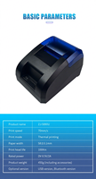 Impresora Térmica Inalámbrica de Recibos POS de 2 Pulgadas (58 mm), Compatible con Android, iOS, Windows, MAC y Tablets