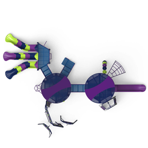 Équipements de terrain de jeux commerciaux personnalisés : grands toboggans extérieurs, aires de jeux pour enfants, manèges et balançoires - Product Image 6