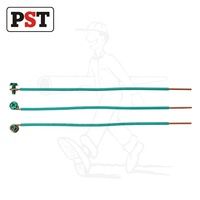 Connecteurs de mise à la terre en cuivre vert de 8 pouces avec vis de terre hexagonale fendue mâle/femelle, contact en laiton, boîtier ABS pour connexions de câbles