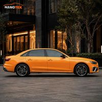 Film de protection de peinture automobile auto-cicatrisant en TPU coloré, orange brillant, facile à installer, compatible OEM ODM