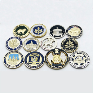 Pièces commémoratives personnalisées avec logo, en alliage de <span class=keywords><strong>zinc</strong></span> 3D, or et argent, émail moulé, impression UV - Product Image 3