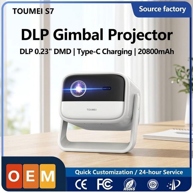 Wholesale DLP Smart Projector with WiFi for USB 1080P Support Android OS Outdoor Projector Direct Factory Projector